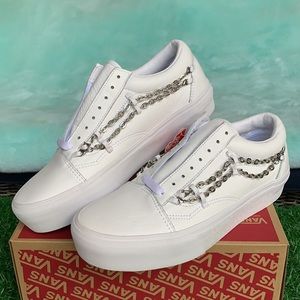 VANS OLD SKOOL PLATFORM CHAIN TRUE WHITE/ WMNS
